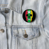 HANDSKULL Myanmar Runde Abzeichen schwarz B2 Button (Beispiel)