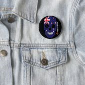 HANDSKULL Neuseeland, glücklicher Schädel, neuseel Button (Beispiel)