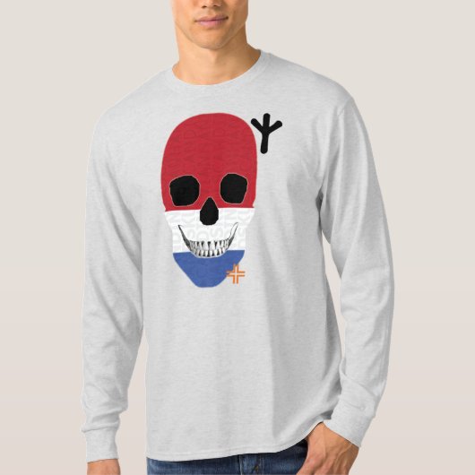 HANDSKULL Niederlande Long Sleeve T - Shirt B2 (Vorderseite)