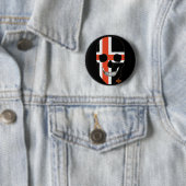 HANDSKULL Nordic Cross Round Abzeichen Schwarz B2 Button (Beispiel)