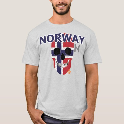 HANDSKULL Norwegen T - Shirt Basic B2 (Vorderseite)