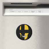 HANDSKULL Österreich Nordischer Rundmagnet B2 Magnet (In Situ (Geschirrspüler))