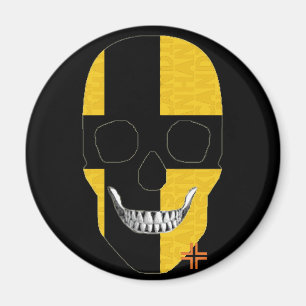 HANDSKULL Österreich Nordischer Rundmagnet B2 Magnet