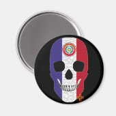 HANDSKULL Paraguay RundmagnetB2     Magnet (Vorderseite/Rückseite)