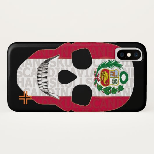 HANDSKULL Peru Gehäuse iPhone X B2 Case-Mate iPhone Hülle (Rückseite (Horizontal))