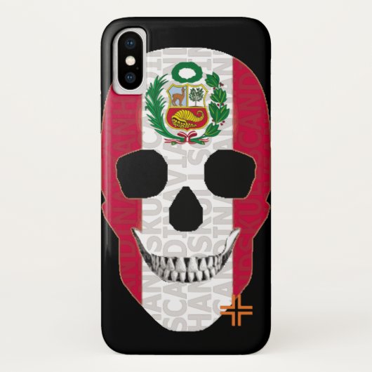 HANDSKULL Peru Gehäuse iPhone X B2 Case-Mate iPhone Hülle (Rückseite)