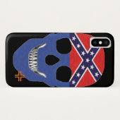 HANDSKULL Rebel Blue Gehäuse iPhone X B2 Case-Mate iPhone Hülle (Rückseite (Horizontal))