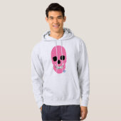 HANDSKULL Rebel Pink Hooded Sweatshirt B2 (Vorne ganz)