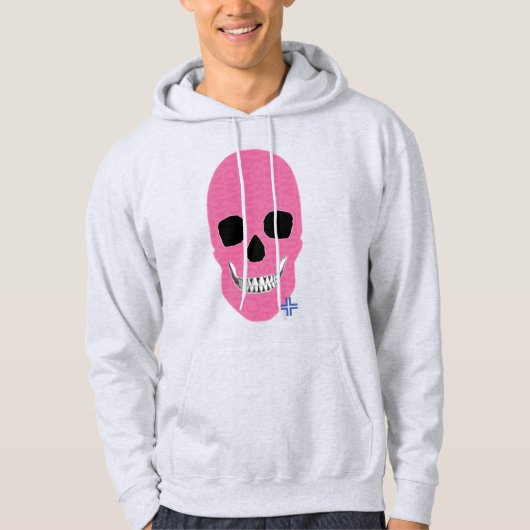 HANDSKULL Rebel Pink Hooded Sweatshirt B2 (Vorderseite)