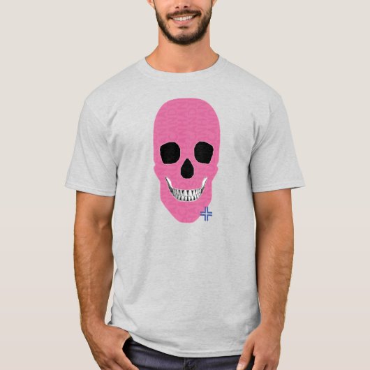 HANDSKULL Rebel Pink T - Shirt Basic B2 (Vorderseite)