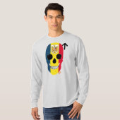 HANDSKULL Rumänien Langschläfer T - Shirt B2 (Vorne ganz)