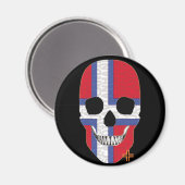 HANDSKULL Runder Magnet B2 (Vorderseite/Rückseite)