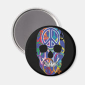 HANDSKULL Runder Magnet B2 (Vorderseite/Rückseite)