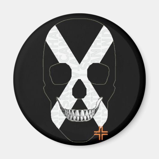 HANDSKULL Rundmagnet B2 Magnet (Vorne)