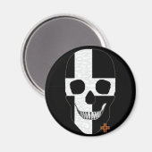 HANDSKULL Rundmagnet B2 Magnet (Vorderseite/Rückseite)