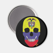 HANDSKULL Rundmagnet B2 Magnet (Vorderseite/Rückseite)