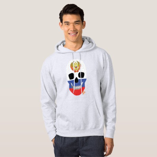 HANDSKULL Russisch Hooded Sweatshirt B2 (Vorne ganz)
