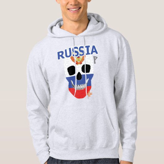 HANDSKULL Russisch Hooded Sweatshirt B2 (Vorderseite)
