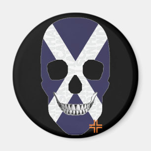 HANDSKULL Schottland Rundmagnet B2 Magnet