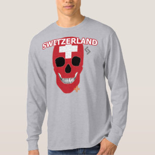 HANDSKULL Schweiz Langschläfer T - Shirt B2