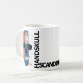 HANDSKULL Serbien Klassische Tasse O4 (Vorderseite Links)