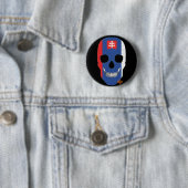 HANDSKULL Slowakei Runder Abzeichen schwarz B2 Button (Beispiel)
