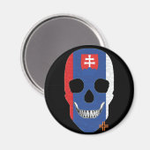 HANDSKULL Slowakei Rundmagnet B2 Magnet (Vorderseite/Rückseite)