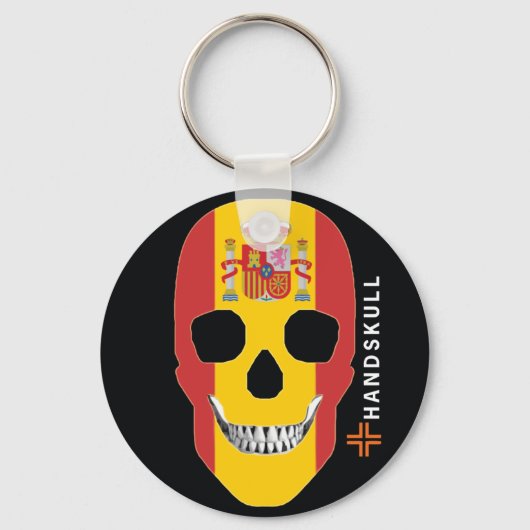 HANDSKULL Spanien, glücklicher Schädel, spanische Schlüsselanhänger (Vorderseite)