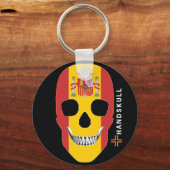 HANDSKULL Spanien, glücklicher Schädel, spanische Schlüsselanhänger (Vorderseite)