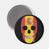 HANDSKULL Spanien Rundmagnet B2 Magnet (Vorderseite/Rückseite)