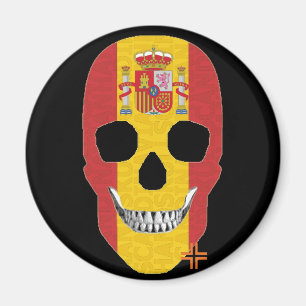 HANDSKULL Spanien Rundmagnet B2 Magnet