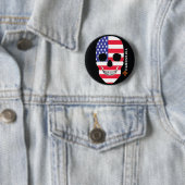 HANDSKULL Staaten, Happy skull, US-Flagge Button (Beispiel)