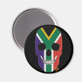 HANDSKULL Südafrika Rundmagnet B2 Magnet (Vorderseite/Rückseite)