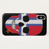HANDSKULL Svart Kors case iPhone X B2 (Rückseite (Horizontal))