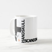 HANDSKULL Svart Kors Classic Tasse O4 (Vorderseite Links)