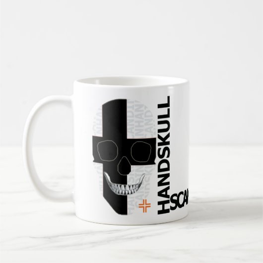 HANDSKULL Svart Kors Classic Tasse O4 (Links)