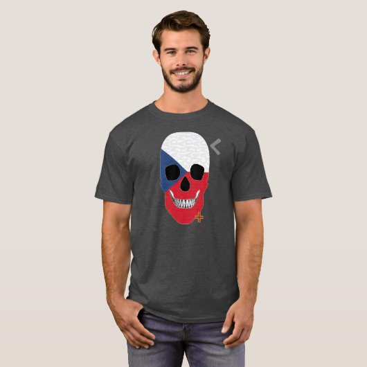 HANDSKULL T - Shirt der Tschechoslowakei B2 (Vorne ganz)
