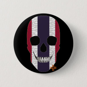 HANDSKULL Thailand Runder Abzeichen schwarz B2 Button