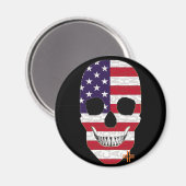 HANDSKULL USA Rundmagnet B2 Magnet (Vorderseite/Rückseite)