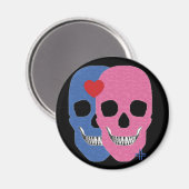 HANDSKULL Valentinrendmagnet B2 Magnet (Vorderseite/Rückseite)