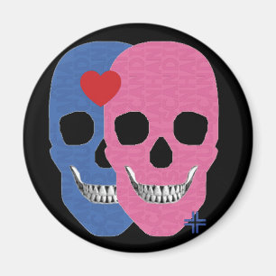 HANDSKULL Valentinrendmagnet B2 Magnet