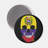 HANDSKULL Venezuela Rundmagnet B2 Magnet (Vorderseite/Rückseite)