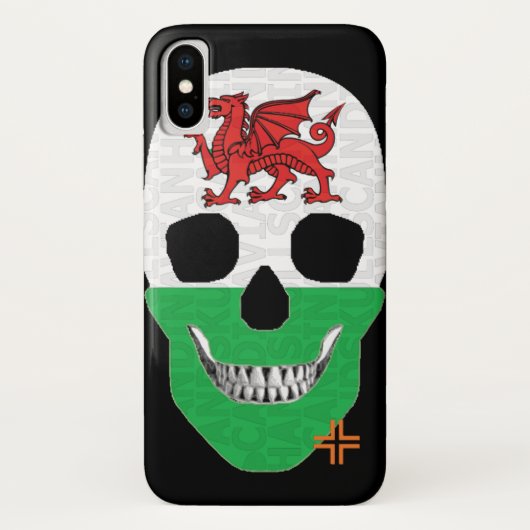 HANDSKULL Wales Gehäuse iPhone X B2 Case-Mate iPhone Hülle (Rückseite)