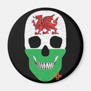 HANDSKULL Wales Rundmagnet B2 Magnet