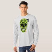 HANDSKULL Web Green Long Sleeve T - Shirt B2 (Vorne ganz)