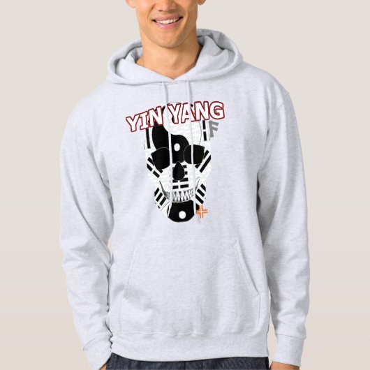 HANDSKULL Yin Yang Hooded Sweatshirt B2 (Vorderseite)