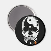 HANDSKULL Yin Yang Rundmagnet B2 Magnet (Vorderseite/Rückseite)