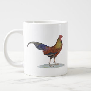 Handsome Alert Rooster Jumbo-Tasse