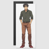 Handsome Anime Man Magnetkarte (Vorne/Hinten)