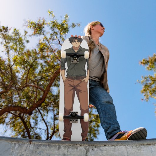 Handsome Anime Man Skateboard (Außenbereich 1)